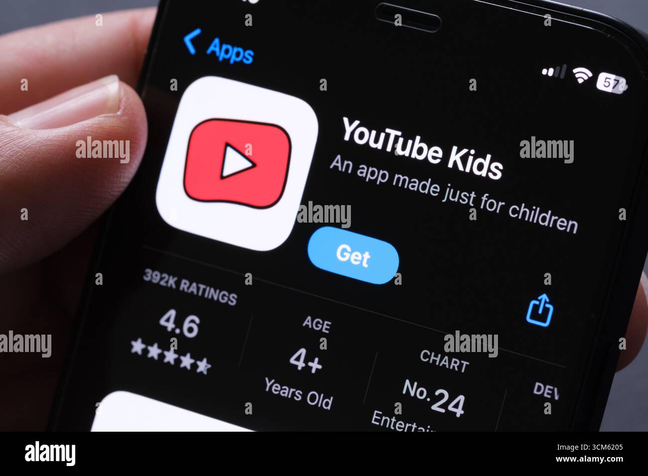 YouTube Kids App Stockfoto