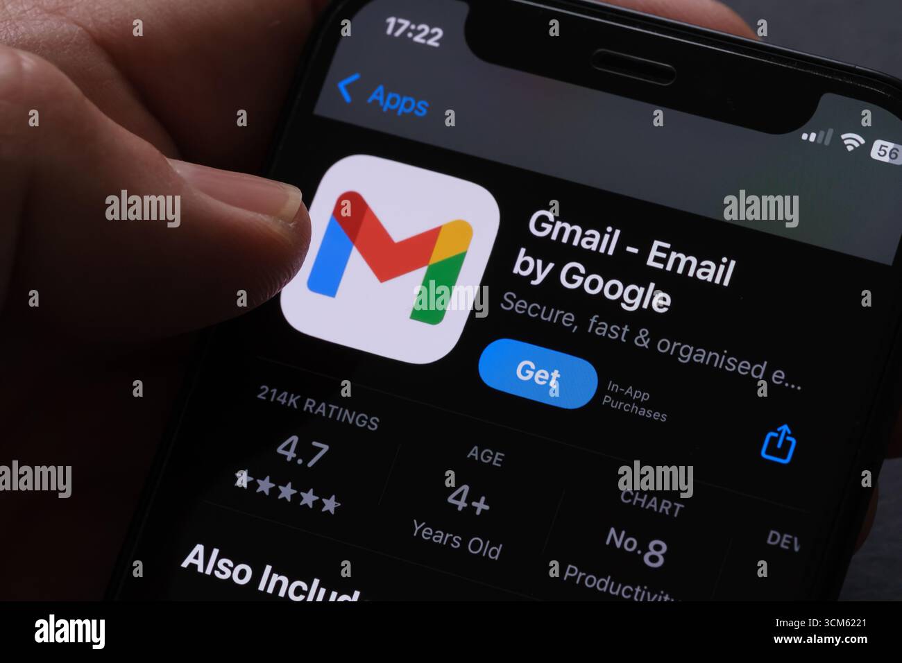 Gmail-App Stockfoto Gmail-App Stockfoto