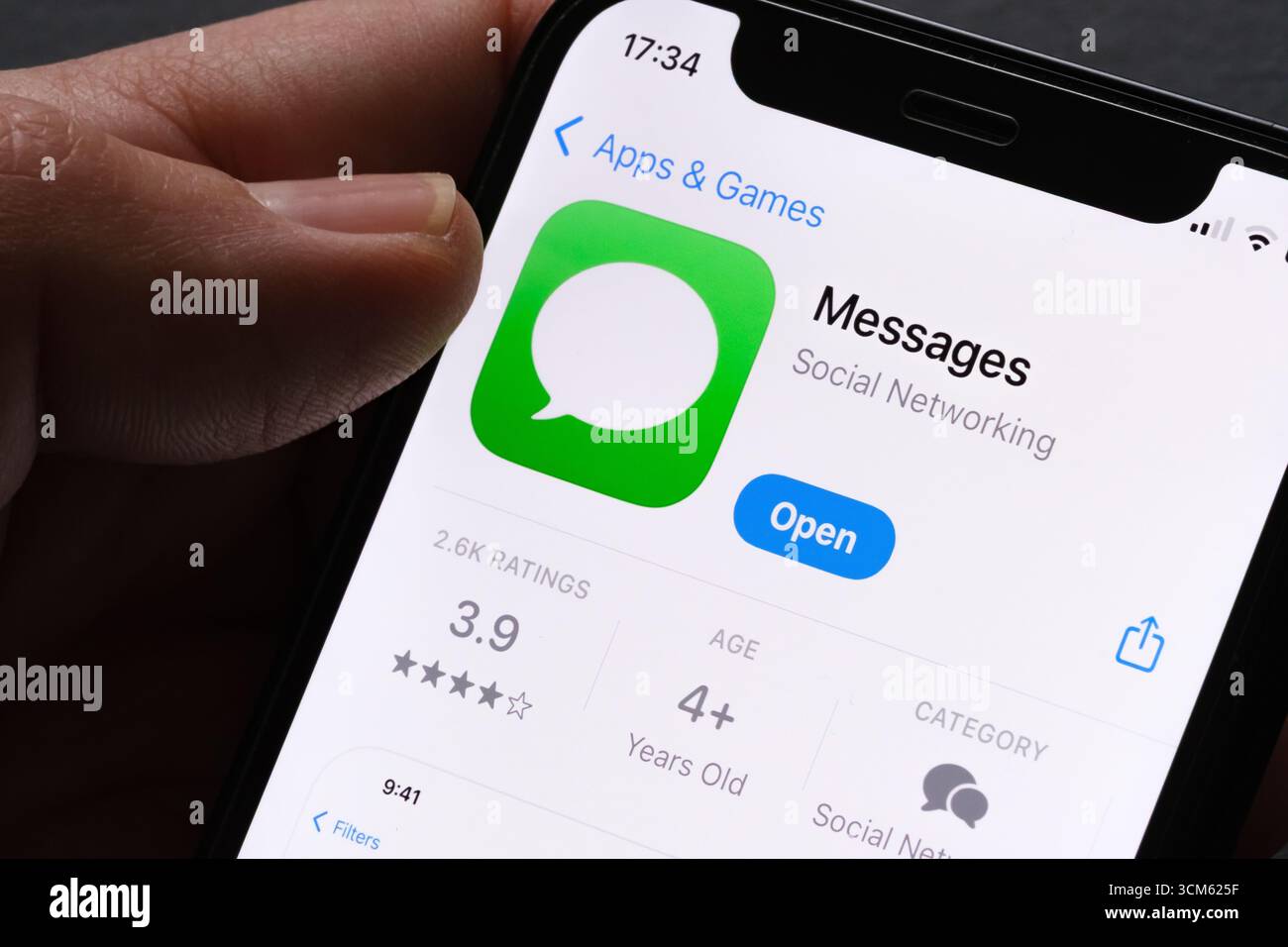 Nachrichten-App Stockfoto
