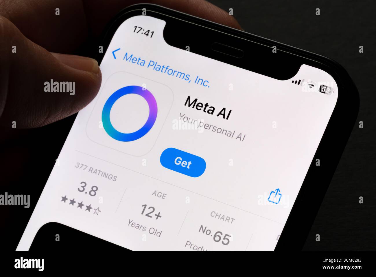 Meta-KI-App Stockfoto