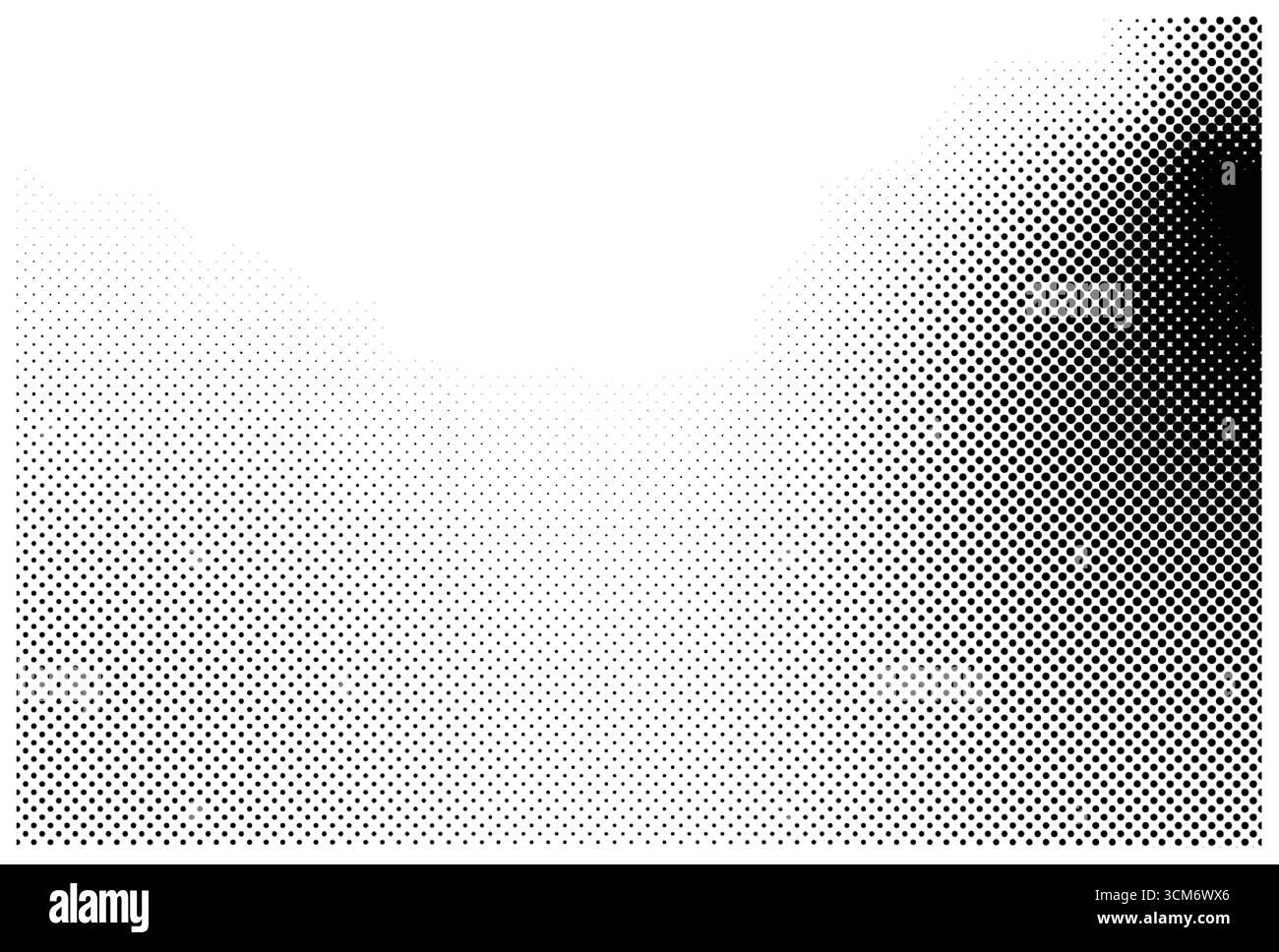 Abstraktes Schwarzweiß-Halbton-Hintergrundmuster. Stock Vektor
