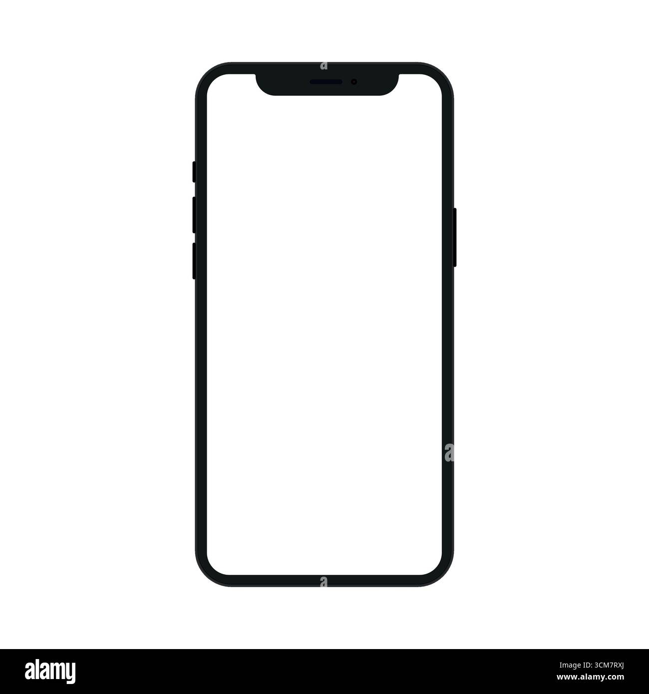 Modellerstellung iPhone 16, 17, 17pro. iphone mit Modellbildschirm. Vektorabbildung Stock Vektor