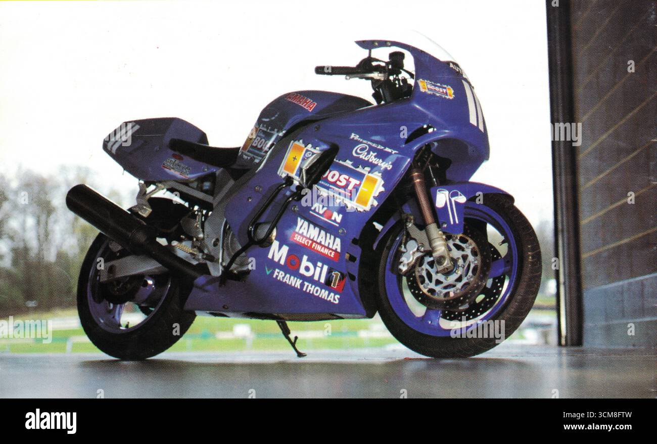 Cadbury Boost Yamaha FZR, Großbritannien Stockfoto