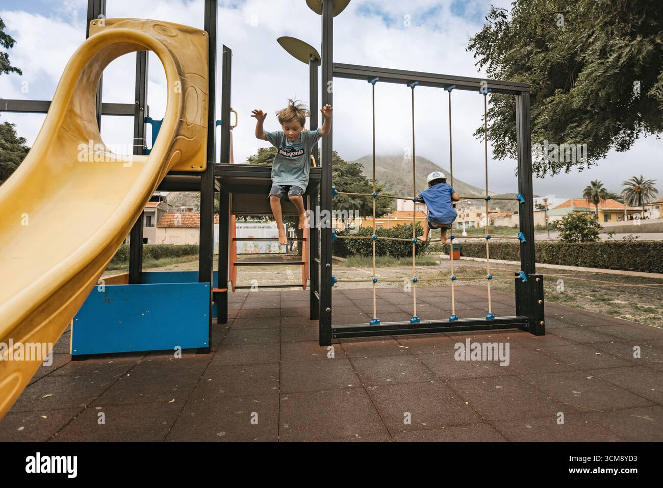 Das Leben auf der kleinen kapverdischen Insel Santiago in Tarrafal Stockfoto