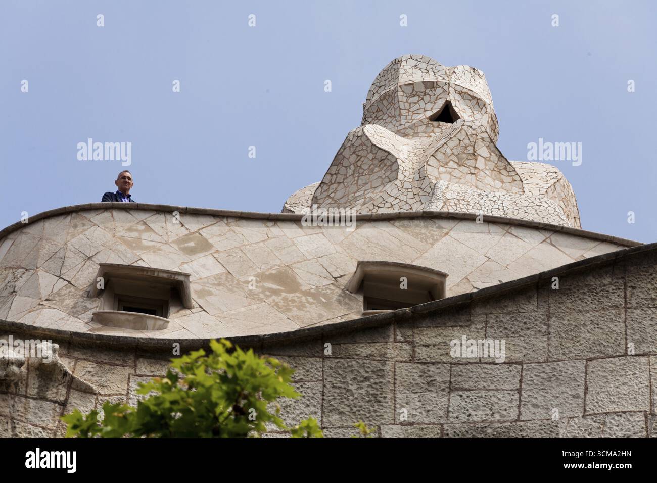 Casa Mila La Pedrera, Gaudi, Barcelona, Stadtbesichtigung, Tourismus, Katalonien, Spanien, Europa, Stadtbesichtigung, Katalonien, Stadttourismus, Tourismus Stadtbesichtigung Stockfoto