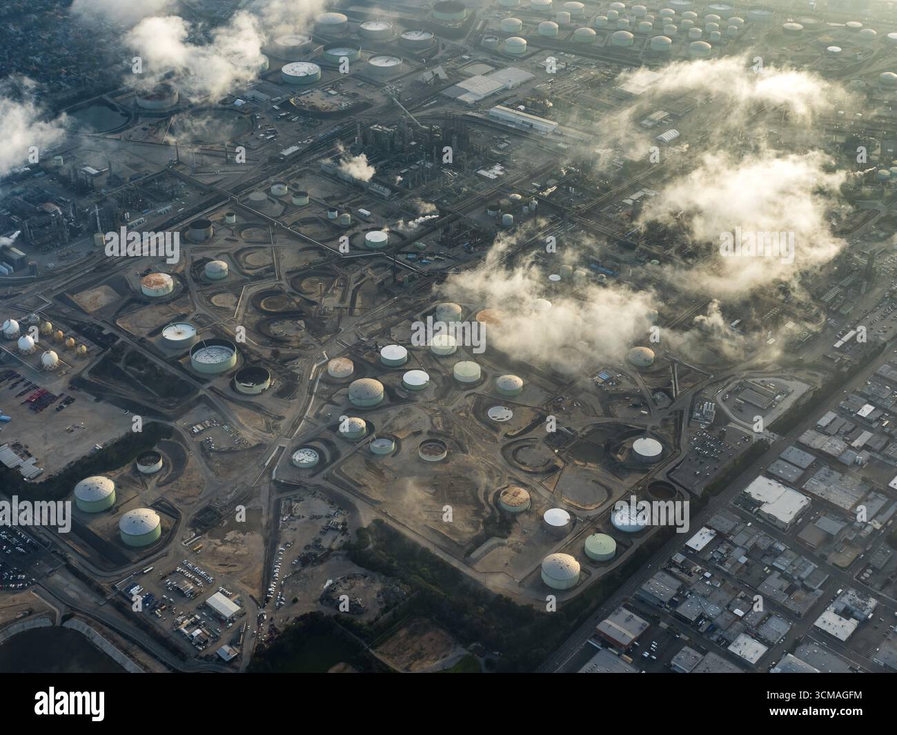 Chevron Raffinerie El Segundo, Ölproduktion, Raffinerie, El Segundo, Los Angeles County, Kalifornien, USA, USA, Luftaufnahme, Vogelperspektive, Luftaufnahme Stockfoto