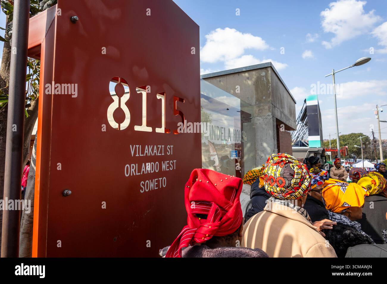 Johannesburg, Südafrika – 9. August 2025: Nelson Mandela's House – ein historisches Haus in Soweto, ein Symbol des Kampfes gegen die Apartheid. Stockfoto