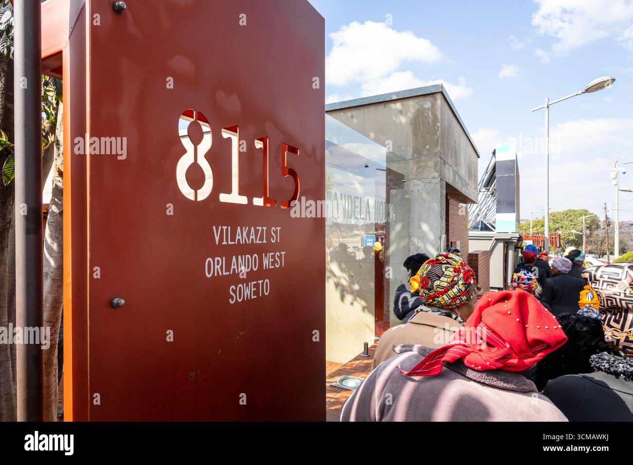 Johannesburg, Südafrika – 9. August 2025: Nelson Mandela's House – ein historisches Haus in Soweto, ein Symbol des Kampfes gegen die Apartheid. Stockfoto