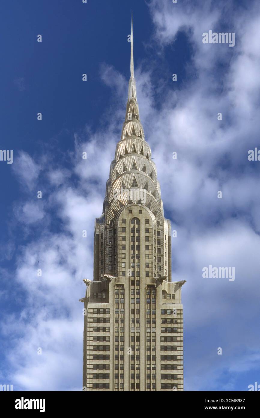 Crysler Building, 1928 im Art déco-Stil erbaut, New York City, USA Stockfoto