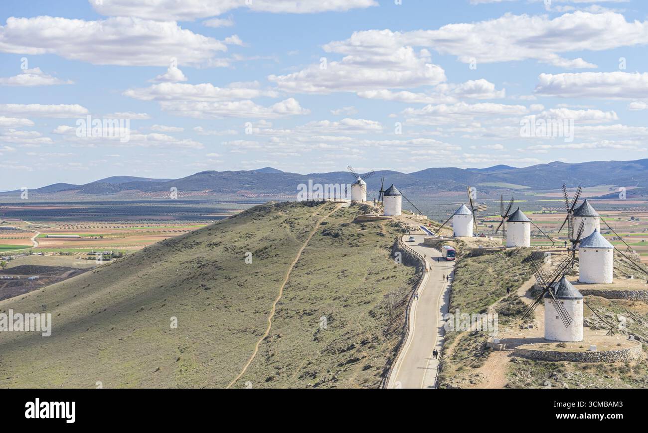 Stadt Consuegra in der Provinz Toledo, Spanien Stockfoto