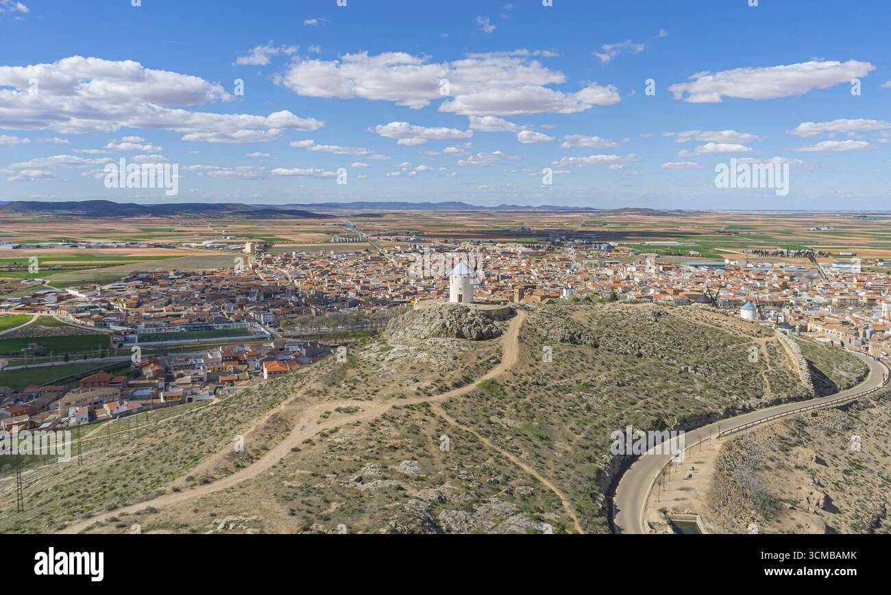 Stadt Consuegra in der Provinz Toledo, Spanien Stockfoto