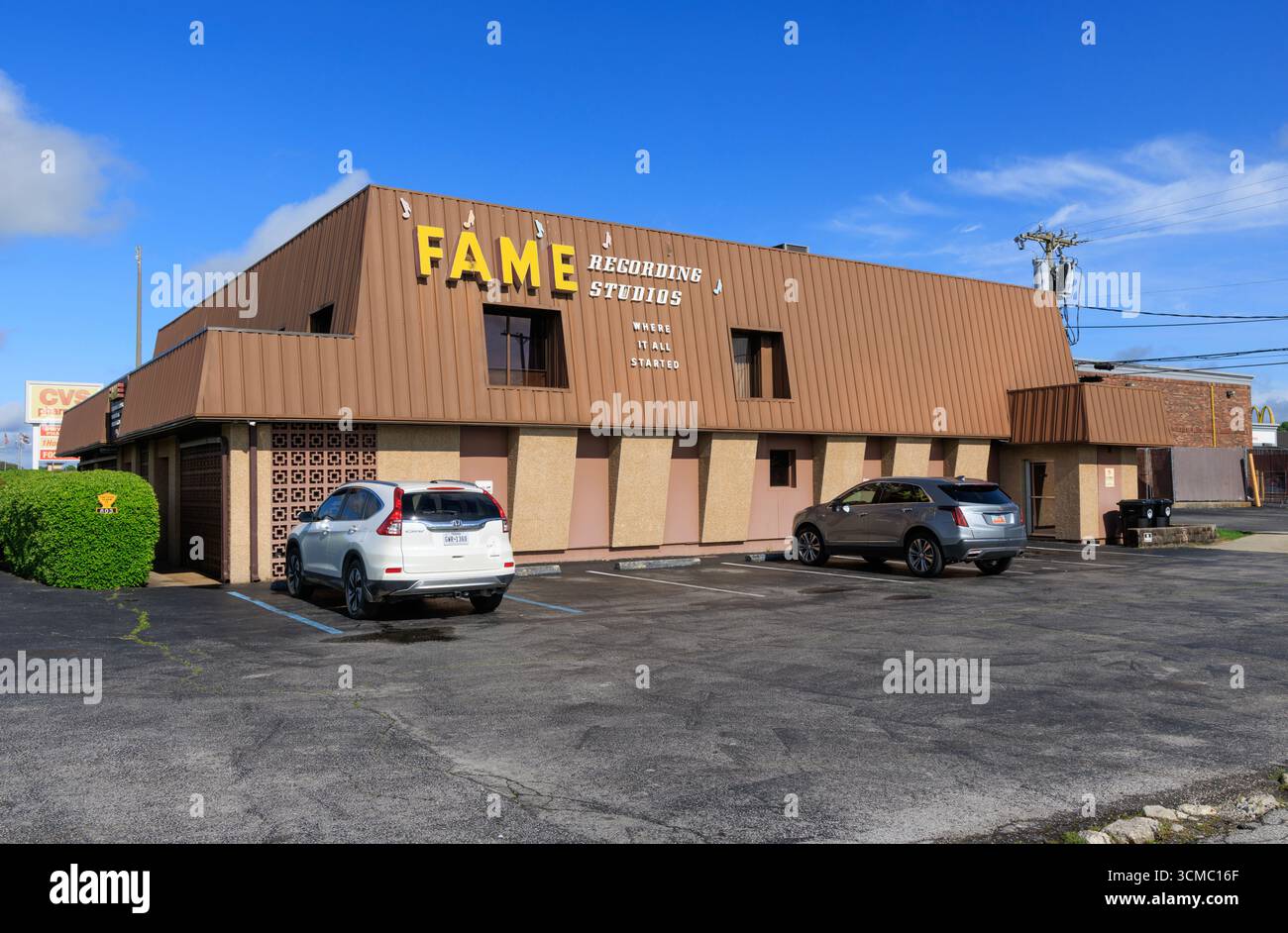 FAME (Florence Alabama Music Enterprises) Recording Studios, Muscle Shoals, Alabama, USA Stockfoto