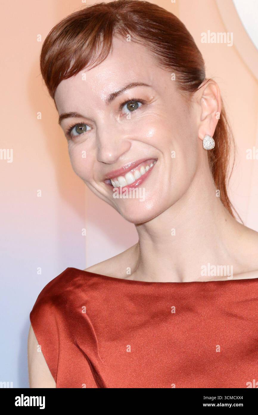 September 15, 2025, West Hollywood, CA, USA: LOS ANGELES - 14. SEP: Britt Lower bei der AppleTV+ Post Emmy Party in Ysabel am 14. September 2025 in West Hollywood, CA (Credit Image: © Kay Blake/ZUMA Press Wire) NUR REDAKTIONELLE VERWENDUNG! Nicht für kommerzielle ZWECKE! Stockfoto