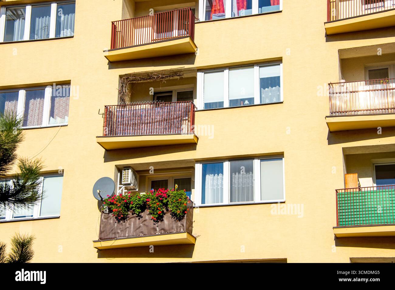 Wohnblocks der kommunistischen Ära in Polen Stockfoto