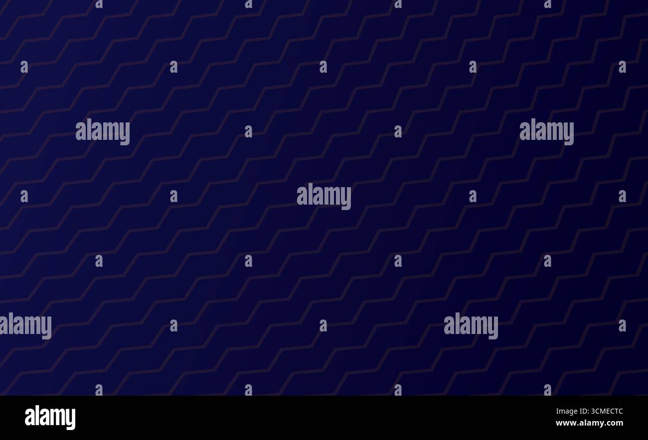Zickzacklinien über blauem Hintergrund. Abstrakte Vektorillustration Stock Vektor