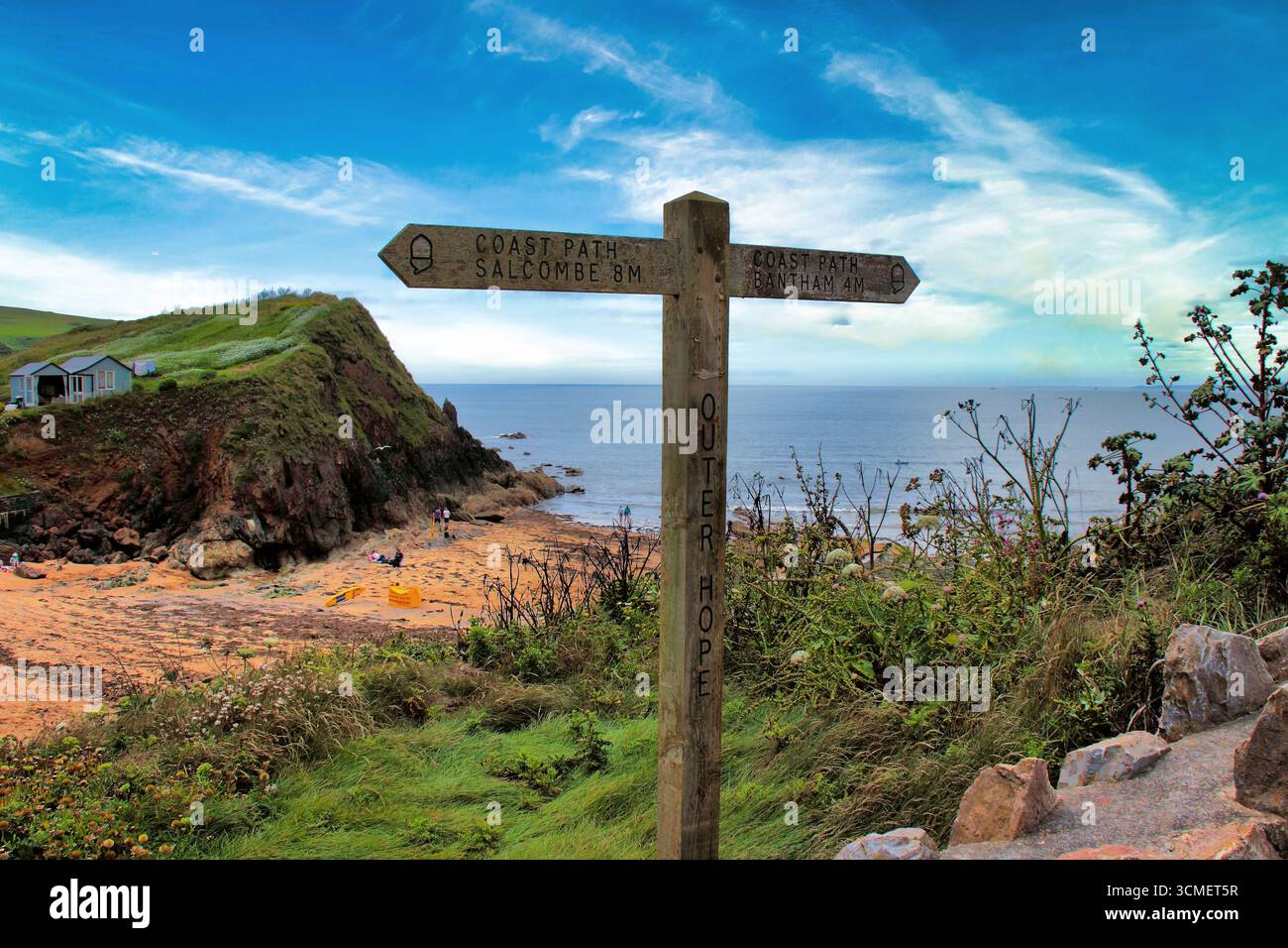 Outer Hope, Hope Cove in South Hams, South Devon, Südwest-England. Stockfoto