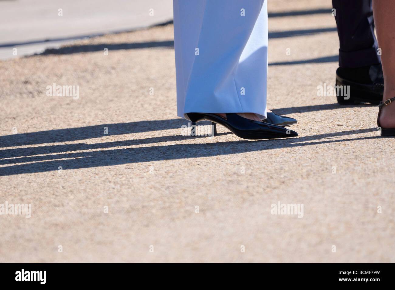 Königin Letizia von Spanien reist am 16. September 2025 nach Ägypten für einen 3-tägigen Staatsbesuch in Pabellon de Estado, Aeropuerto Adolfo Suarez-Madrid Barajas in Madrid, Spanien. Stockfoto
