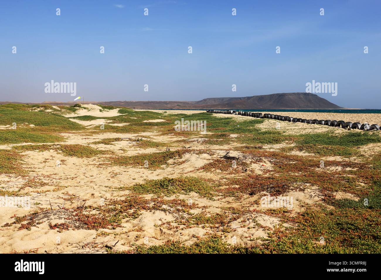 Der berühmte Kite Beach auf Sal Island, Kap Verde, Afrika. Stockfoto