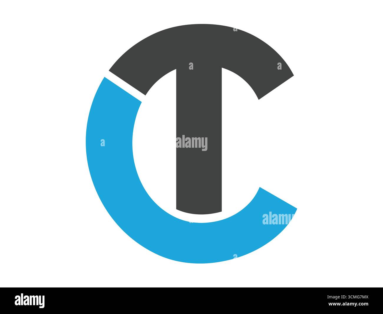 Abstrakter Letter CT Icon Vektor mit modernem Alphabetstil, kreativem Monogramm-Symbol, minimalistischer Logo-Vorlage für Branding, Unternehmensidentität, Korpora Stock Vektor