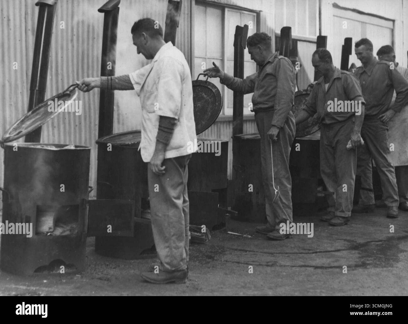 A.I.F in Showground sawyer Stores in R.R.D. Kitchen. Juni 1940. Stockfoto