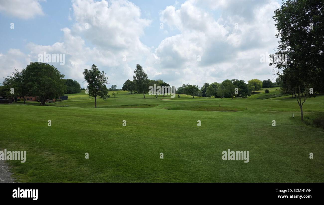 Fairways-Landschaft - Smartphone-aufgenommenes Stockfoto