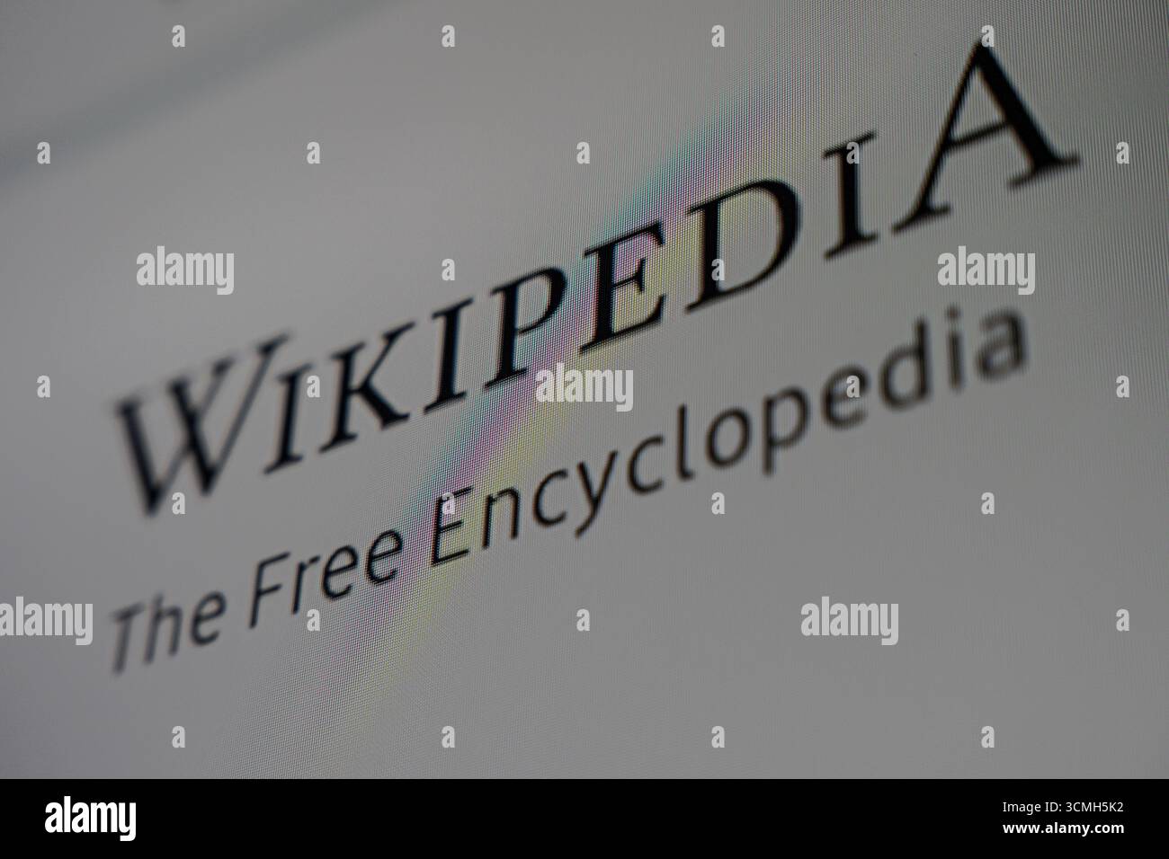 3. September 2025, Taschkent Usbekistan: Logo und Text der Wikipedia-Homepage auf dem Computerbildschirm. Stockfoto