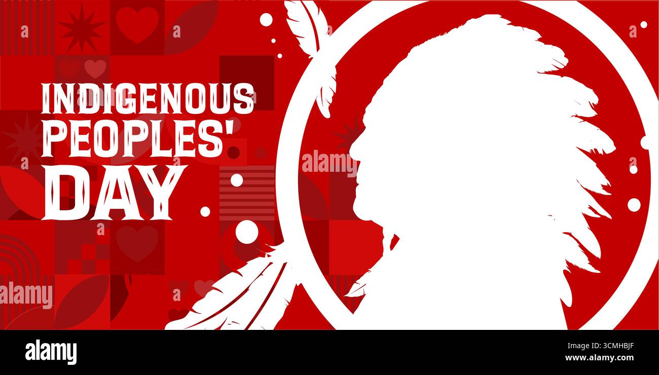 Tag der Ureinwohner - Vektor-Illustration Stock Vektor