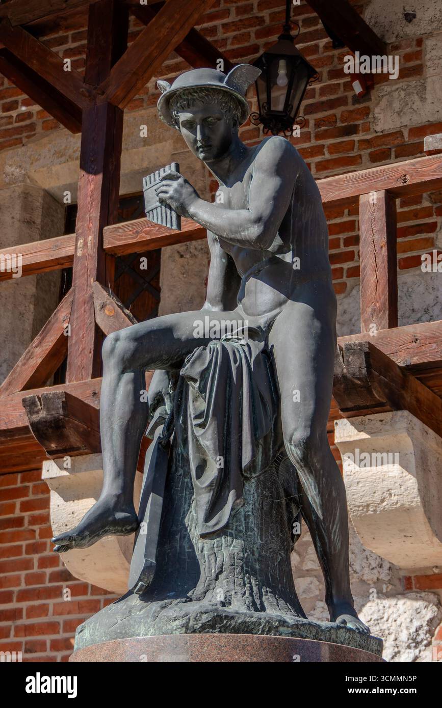Krakau, Polen, 5. August 2025. Bertel Thorvaldsen Statue. Quecksilber wird Argus töten Stockfoto Krakau, Polen, 5. August 2025. Bertel Thorvaldsen Statue. Quecksilber wird Argus töten Stockfoto