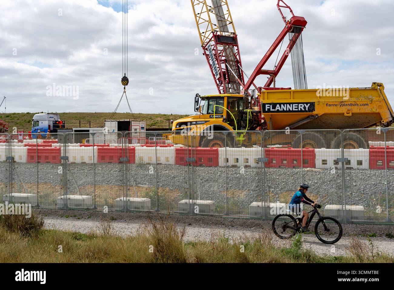 Bau des Kernkraftwerks Sizewell C Stockfoto