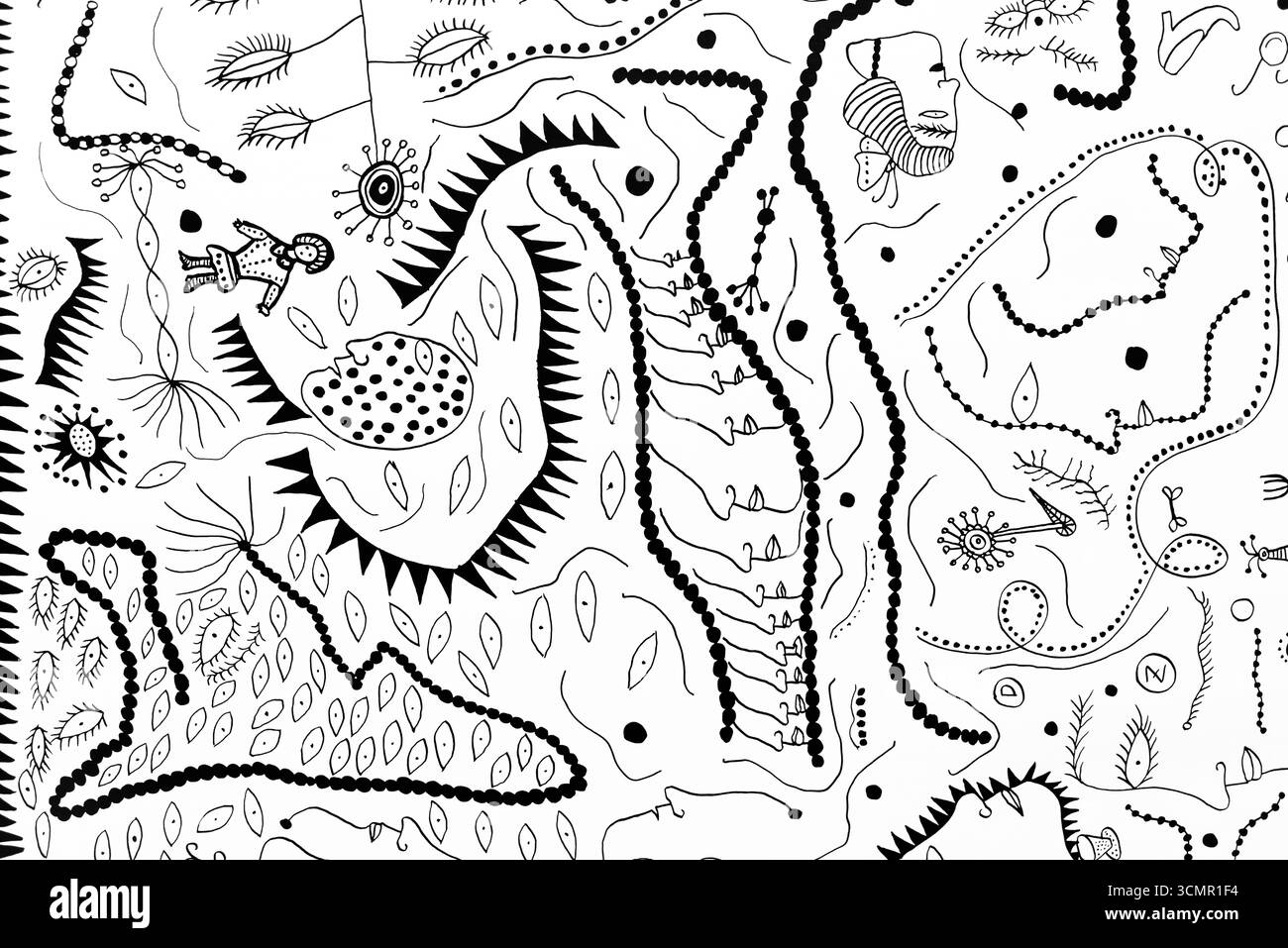 SINGAPUR – Kunstwerk mit dem Titel „Summer Afternoon [FTOPK]“ (2005) von Yayoi Kusama bei „Life is the Heart of a Rainbow“ in der National Gallery. Stockfoto