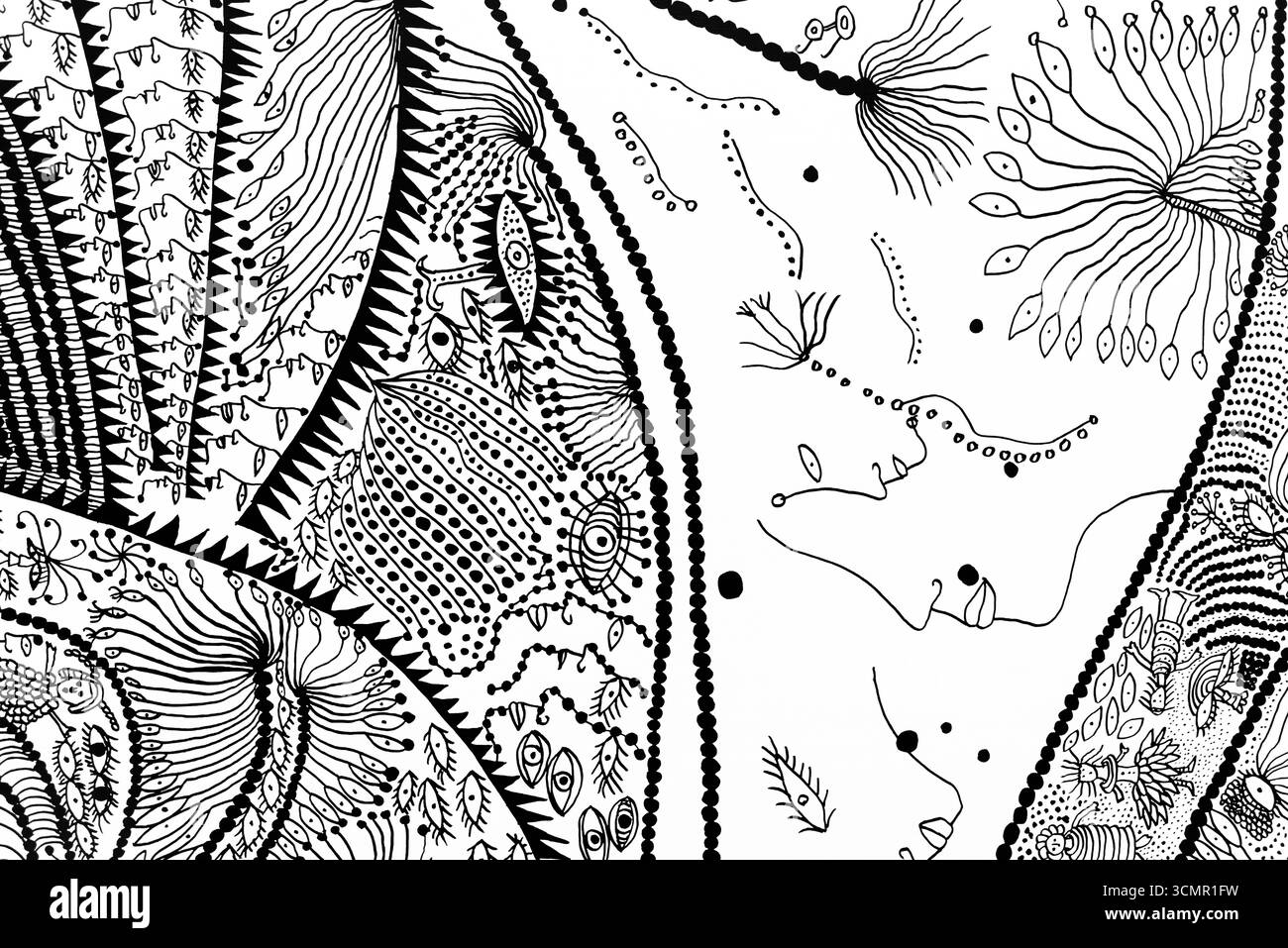 SINGAPUR – Kunstwerk mit dem Titel „Love Forever [OPXTWE]“ (2005) von Yayoi Kusama bei „Life is the Heart of a Rainbow“ in der National Gallery. Stockfoto