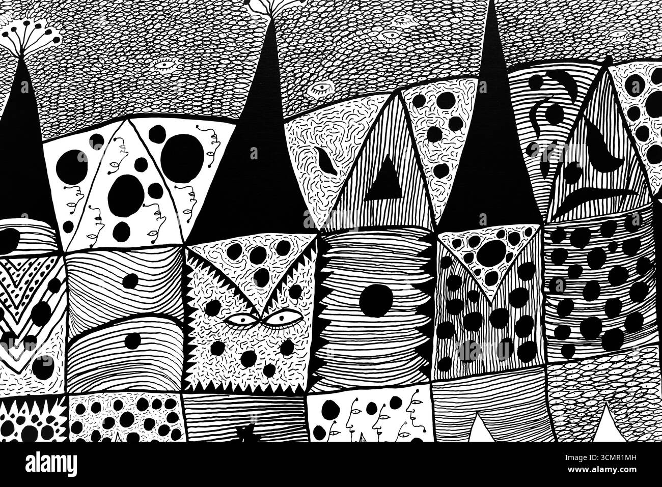 SINGAPUR – Kunstwerk mit dem Titel „Days of Youth [YOZMTO]“ (2007) von Yayoi Kusama bei „Life is the Heart of a Rainbow“ in der National Gallery. Stockfoto