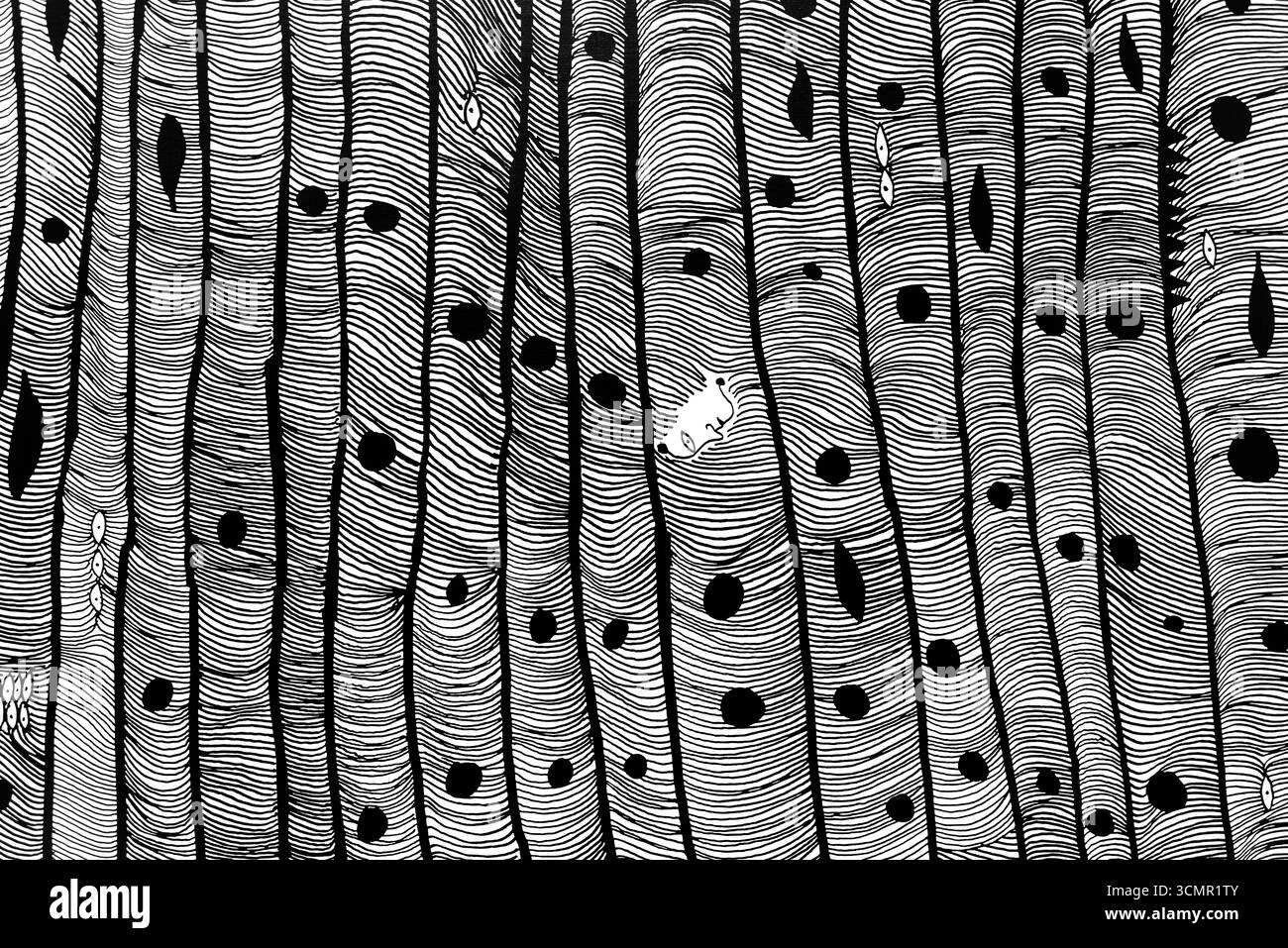 SINGAPUR – Kunstwerk mit dem Titel „Infinity-Cosmos [TOWEY]“ (2007) von Yayoi Kusama bei „Life is the Heart of a Rainbow“ in der National Gallery. Stockfoto