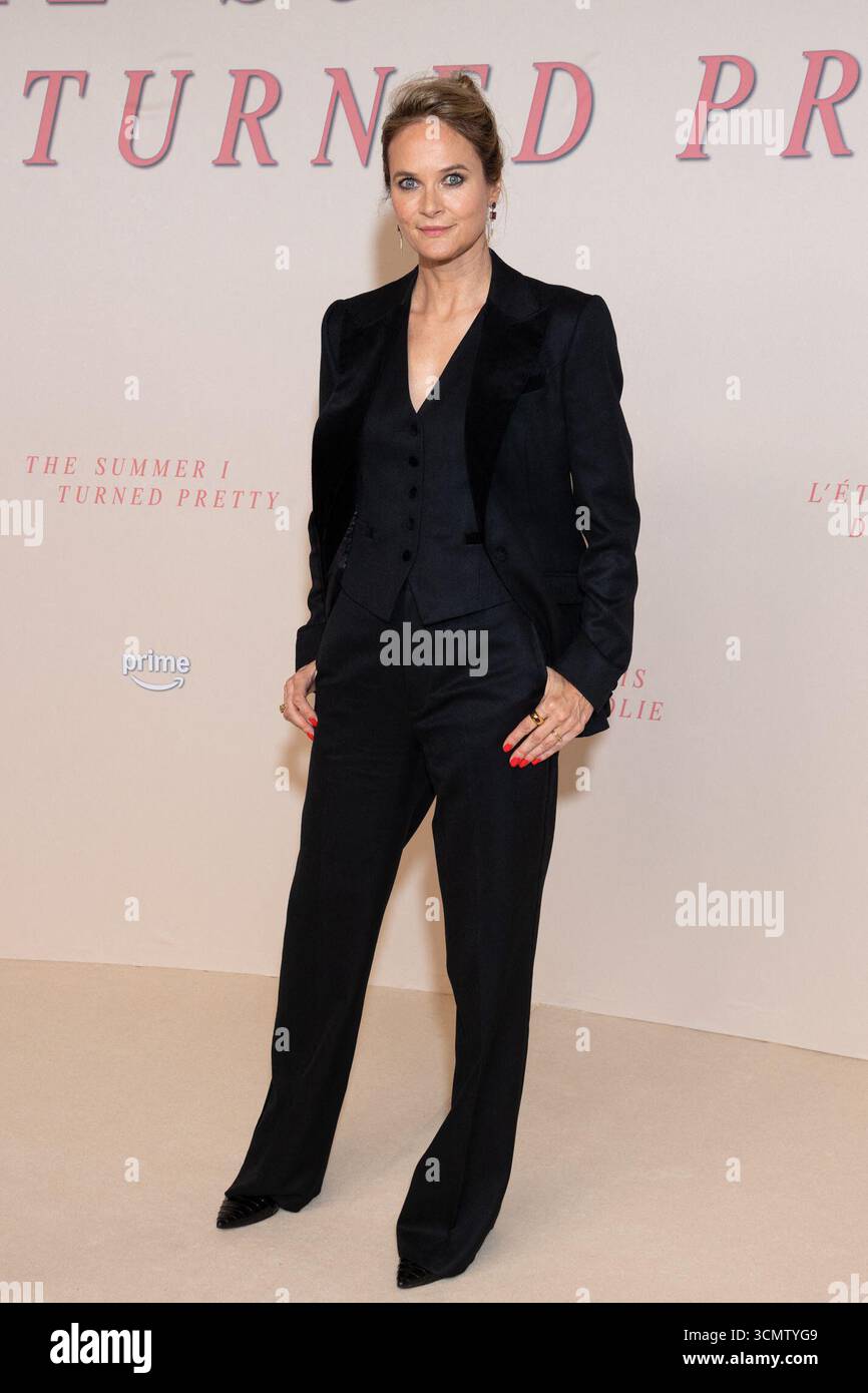 Paris, Frankreich. September 2025. Rachel Blanchard nimmt Où am 17. September 2025 am Marigny Theatre in Paris Teil. Foto: Nasser Berzane/ABACAPRESS.COM Credit: Abaca Press/Alamy Live News Stockfoto