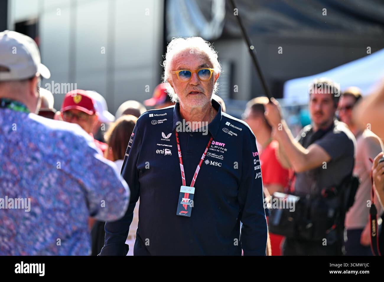 ItalianGP GP F1 2025 am 7. September 2025 in Monza, Italien - Formel 1 Flavio Briatore Alpine Stockfoto
