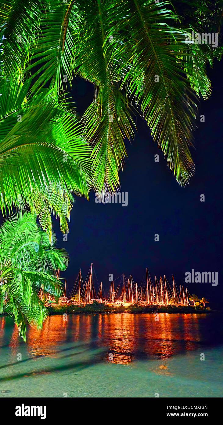 First Landing Beach Resort, Nalamu Beach am Vuda Point, in der Nähe von Nadi, Viti Levu, Fidschi, Südpazifik Stockfoto