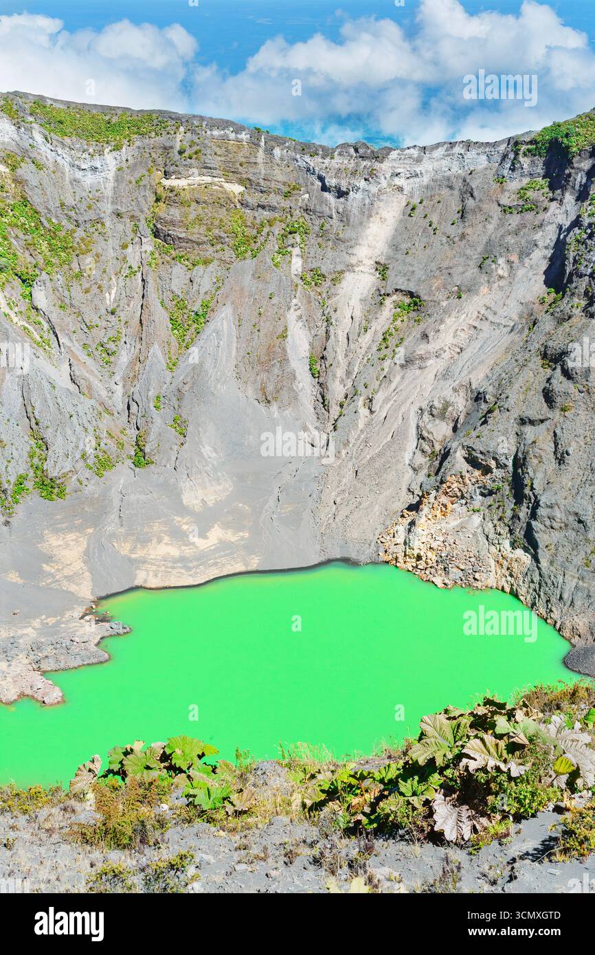 Irazu Vulkan Irazu Vulkan-Nationalpark, Provinz Cartago, Costa Rica Stockfoto