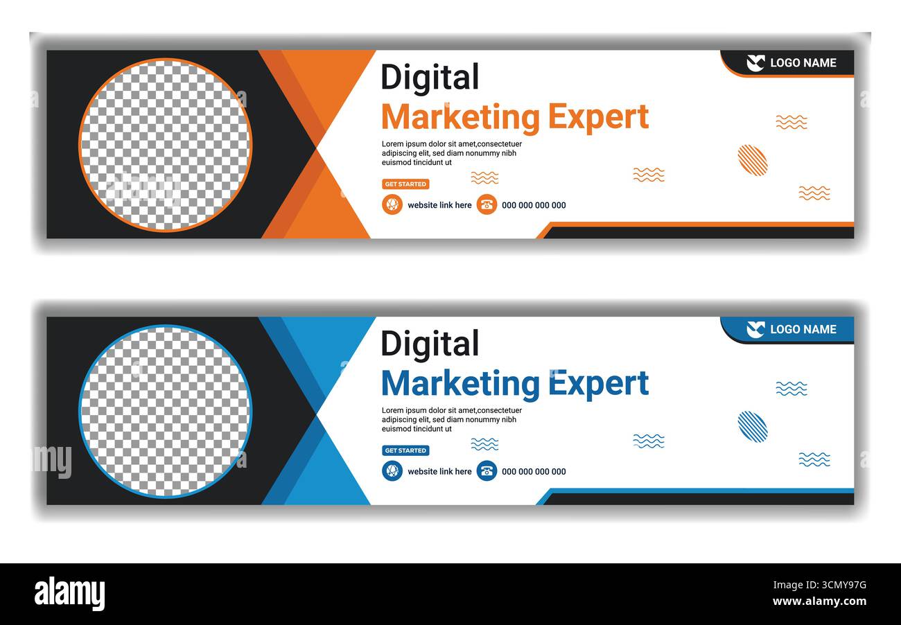 Moderne LinkedIn Header Design Corporate Social Media Cover Foto Vektor Illustration Vorlage Stock Vektor