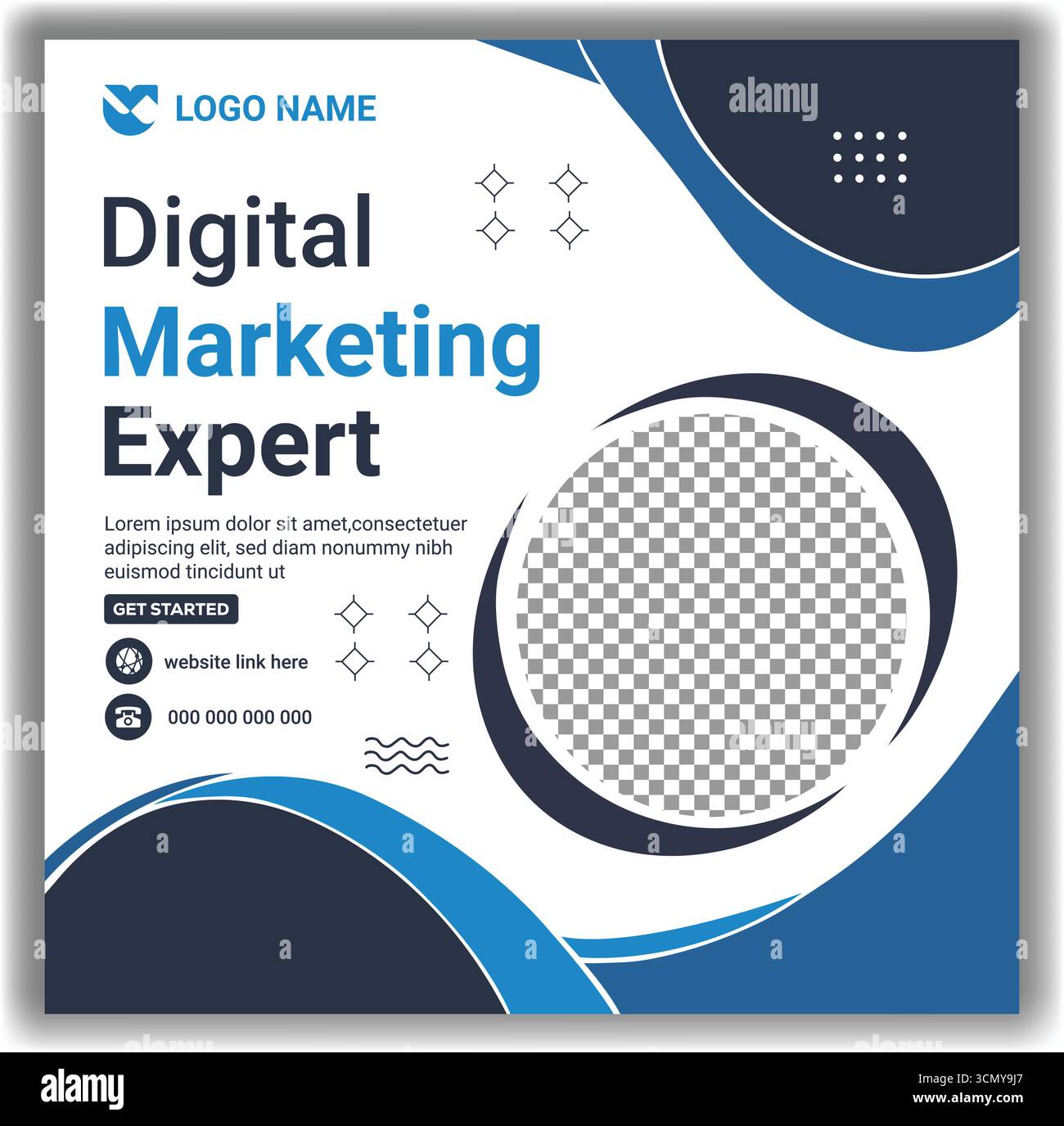 Kreatives Business Webinar Social Media Banner Moderne Digitale Marketing Promotion Vektor Illustration Design Stock Vektor