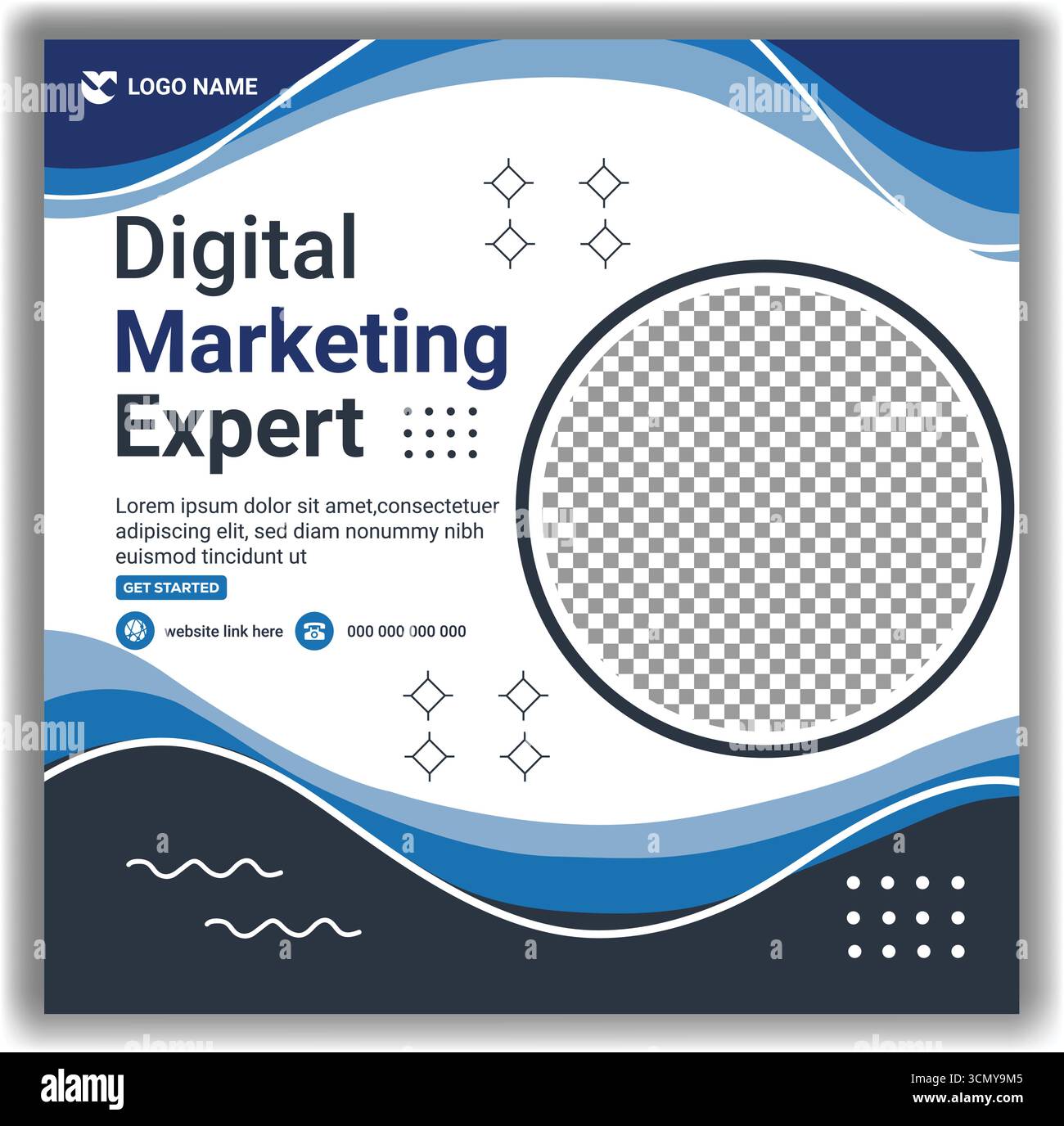 Digital Business Conference Social Media Layout Webinar & Online Event Promotion Vektor Illustration Design Stock Vektor