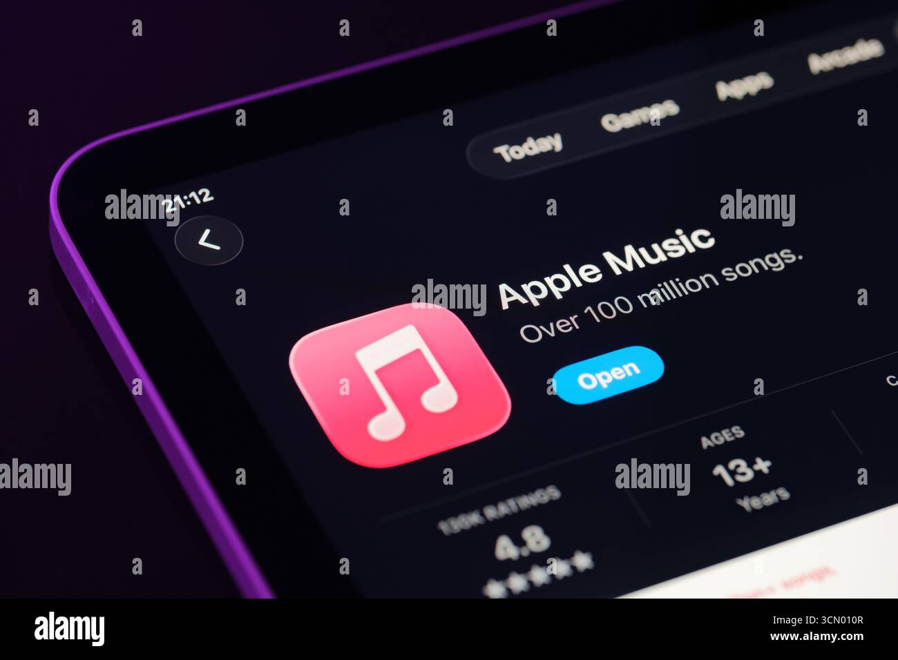 Apple Music App Stockfoto