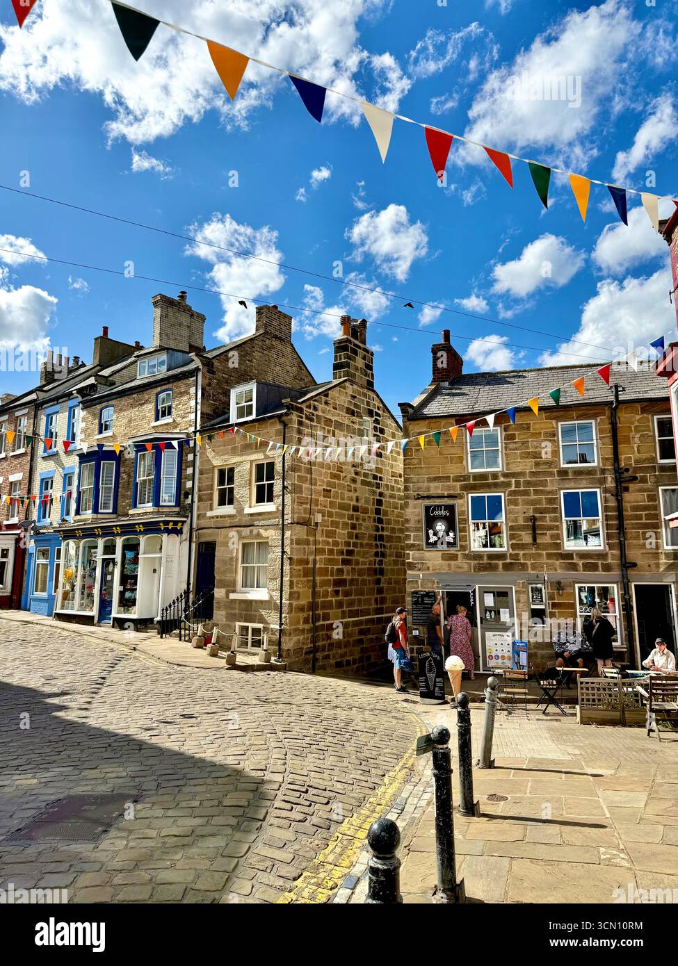 High Street, Staithes, North Yorkshire, England, Großbritannien Stockfoto