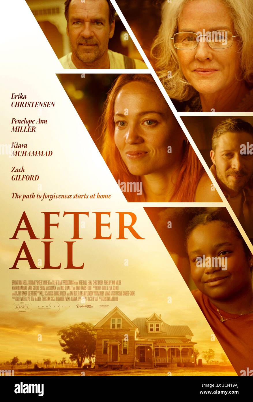 After All (2025) von Kerstin Karlhuber mit Zach Gilford, Erika Christensen und David James Elliott. Ellen kehrt in ihre Heimatstadt zurück, um sich um ihre kranke Mutter und ihre entfremdete Teenagertochter zu kümmern, und drei Generationen von Frauen kämpfen darum, sich wieder zu verbinden und den Mut zu finden, zu vergeben. US-Poster NUR FÜR REDAKTIONELLE ZWECKE. Abbildung: BFA/RVM Picture Show Stockfoto