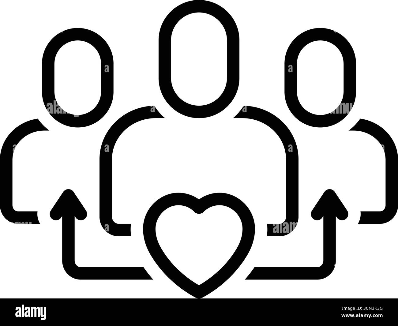 Symbol für Kundenbeziehungen, Kundenbeziehungen Stock Vektor