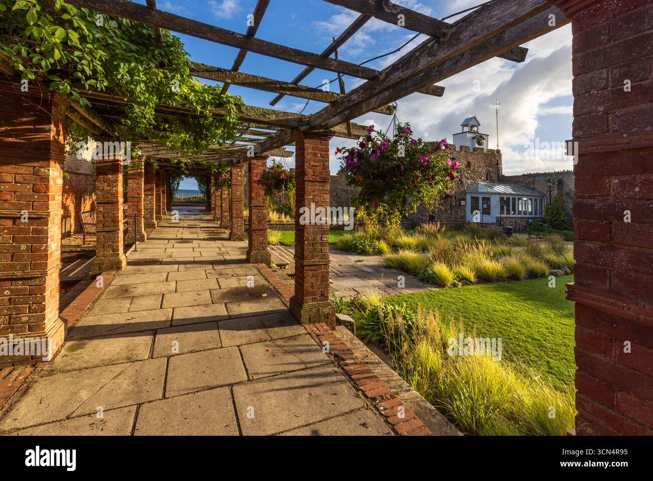 The Clock Tower and Cafe in Connaught Gardens, Sidmouth, East Devon Stockfoto