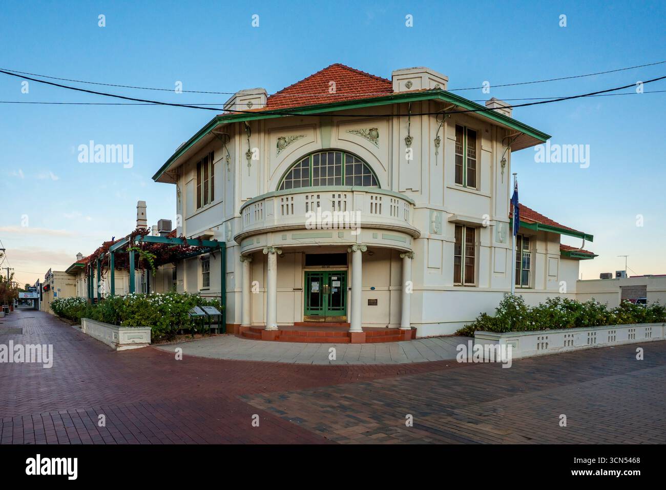 Art déco-Architektur in der regionalen viktorianischen Stadt Mildura in Australien Stockfoto