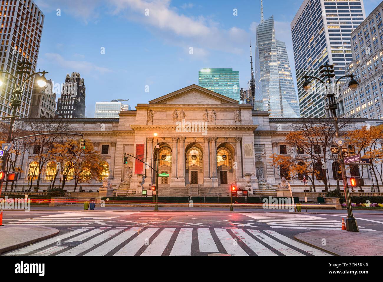 New York Public Library in New York, New York, USA. Stockfoto