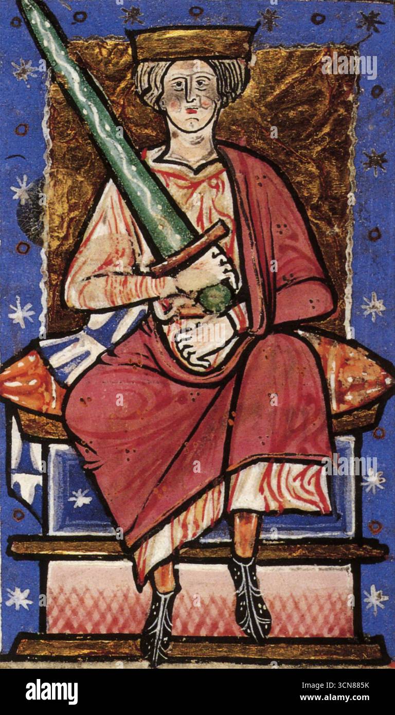 AETHELRED THE UNREADY (auch bekannt als aethelred II. (Um 966–1016) König der Engländer in einer Kopie der Abingdon Chronicle aus dem frühen 13. Jahrhundert Stockfoto AETHELRED THE UNREADY (auch bekannt als aethelred II. (Um 966–1016) König der Engländer in einer Kopie der Abingdon Chronicle aus dem frühen 13. Jahrhundert Stockfoto