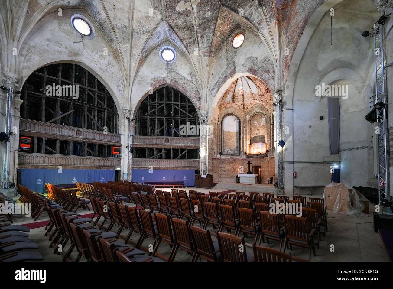Das Innere der Alexander-Kathedrale in Narva, Estland Stockfoto