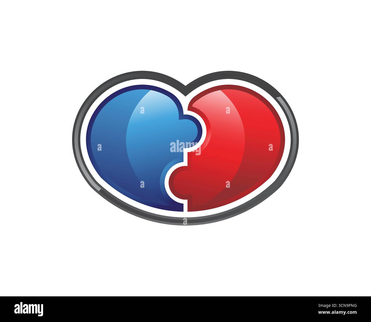 Vector Love-Logo-Vorlage Stock Vektor